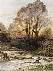 A Rocky Landscape with a Torrent of Water by Henri-Joseph Harpignies